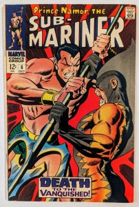 Sub-Mariner #6 (1968) FN/VF 7.0 2nd Appearance Tiger Shark Silver Age Key Issue!