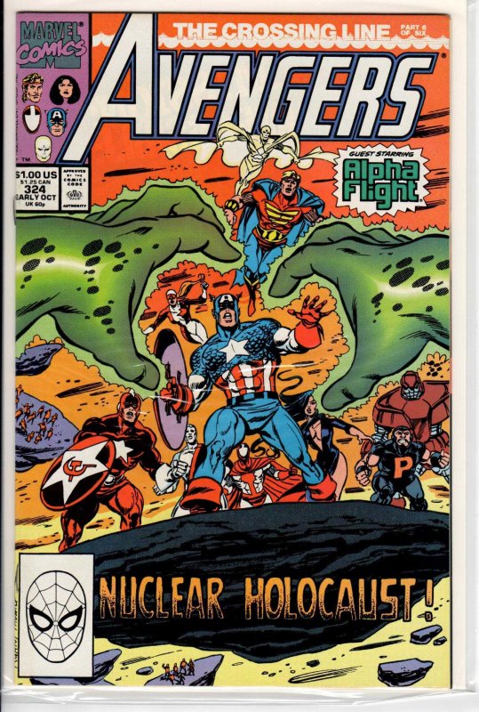 The Avengers #324 Direct Edition (1990) 9.4 NM