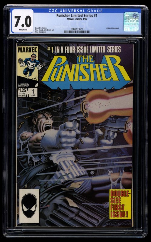 Punisher (1986) #1 CGC FN/VF 7.0 1st Solo Punisher!  Mike Zeck cover!