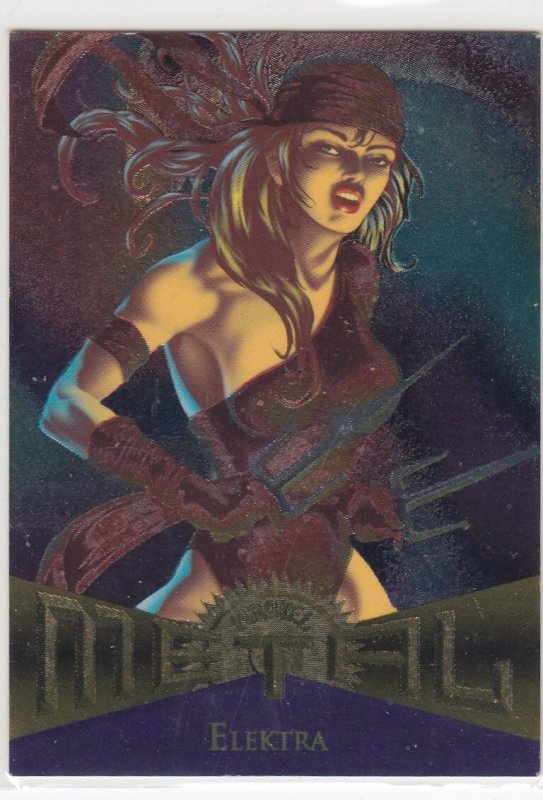 1995 Fleer Marvel Metal ELEKTRA #30  Card