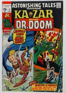 Astonishing Tales #4 (1971) Ka-Zar & Dr. Doom 