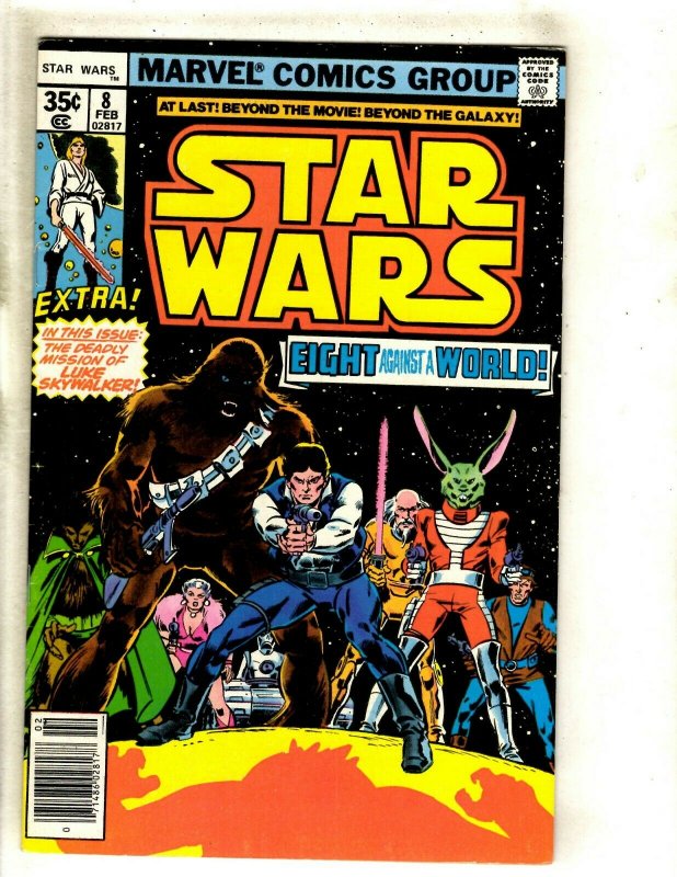 Lot Of 2 Star Wars Marvel Comic Books # 8 VF 12 VF Jedi Skywalker Solo R2D2 HJ9