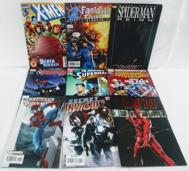 MARVEL & DC Comic Book Lot of (9) No Reserve! 1¢ Auction!