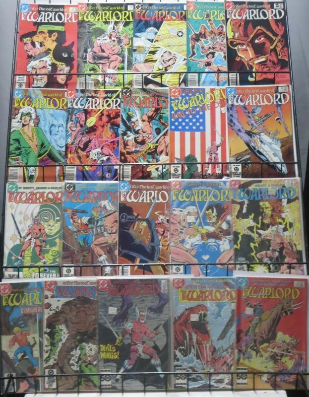 WARLORD MEGA-SET!129 ISSUES- NEAR COMPLETE! Most VG or Better, Mike Grell! 