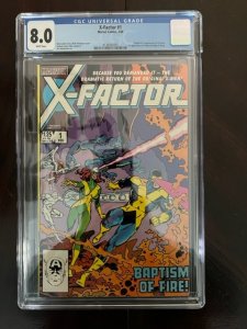 X-Factor #1 Direct Edition (1986) - CGC 8 - 1st Cameron Hodge