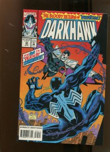 DARKHAWK #35 (9.2) DEATH BY SYMBIOTE! 1994