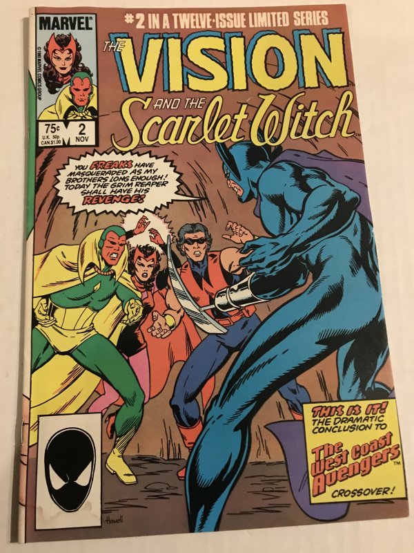 The Vision and the Scarlet Witch #2 : Marvel 11/85 Fn+; mini series