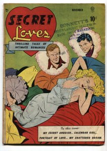 SECRET LOVES  #1--BILL WARD LINGERIE COVER--1949--comic book--romance