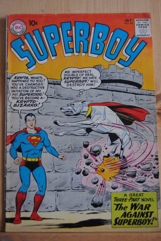 Superboy #83 1st  app. Bizarro Krypto  1960