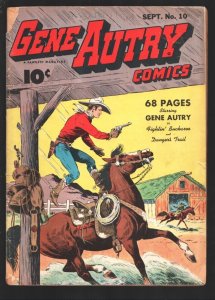 Gene Autry #10 1943-Fawcett-Till Goodman cover art-Fightin' Buckaroo-WWII e... 