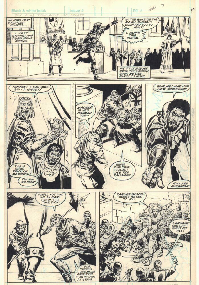 Savage Sword Of Conan P 20 Red Sonja Leads Rebellion Art By Tony