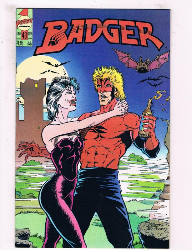 Badger #43 VF First Comics Comic Book Baron DE25