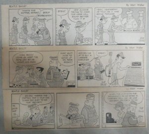 (108) Beetle Bailey Dailies by Mort Walker 1/23-5/29,1967 Size: 3 x 9 inches