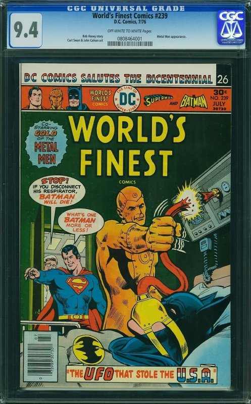 World's Finest Comics #239 (1976) CGC 9.4 NM