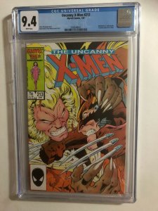 THE UNCANNY X-MEN #213 CGC 9.4 WHITE 1987 MARVEL /  WOLVERINE vs SABERTOOTH