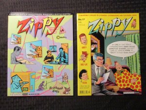 1996 ZIPPY The Pinhead #14 VF+ #17 VF+ Fantagraphics 1st Bill Griffith