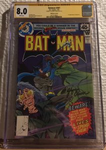 1ST LUCIUS FOX Batman #307 RARE WHITMAN VARIANT!!! CGC 8.0 VF SIGNED