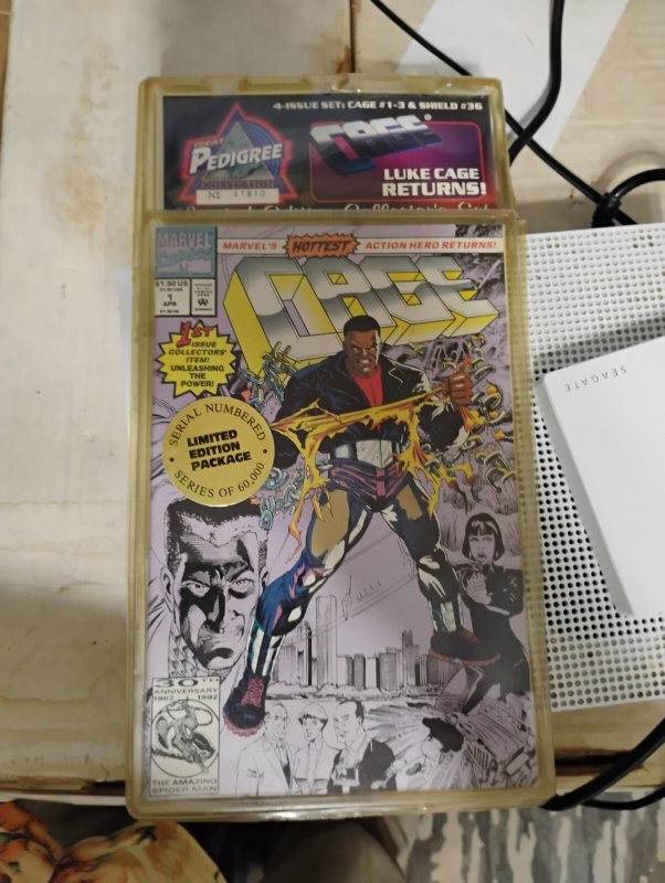 Pedigree Limited Edition Pack Cage # 1 2 3 + shield 36 # 41810/60000  marvel