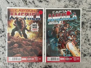 2 Captain America Marvel Comic Books # 10 12 NM 1st Prints Avengers Hulk J909