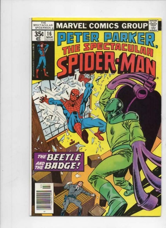 Peter Parker SPECTACULAR SPIDER-MAN #16 VF/NM, Beetle 1976 1978 more in store 