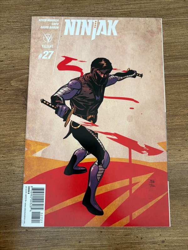 Ninjak # 27 NM 1st Print Variant Cover Valiant Comic Book 7 J294