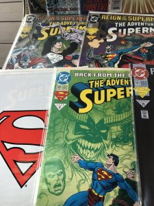 ADVENTURES OF SUPERMAN #500 - 509 lot / run : DC 1993 12 in NM-; 500 & 501 (x2)