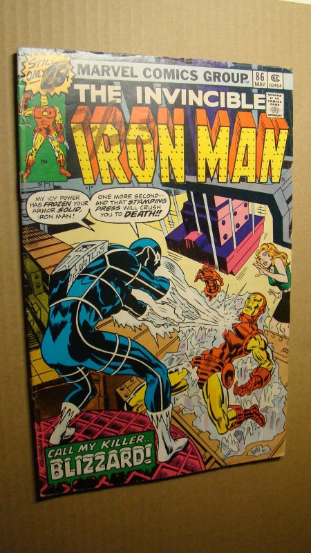 IRON MAN 86 *HIGH GRADE* 1975 VS BLIZZARD 1ST APPEARANCE PRE JACK FROST 