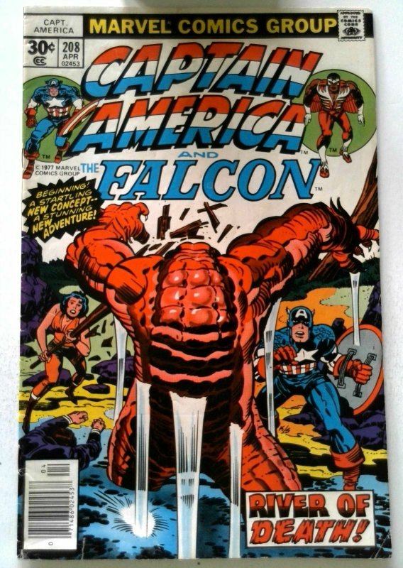 Captain America #208 Marvel 1977 FN+ Bronze Age 1st Printing Comic Book