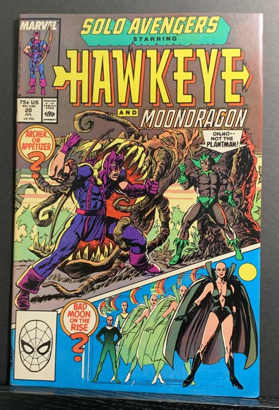 Solo Avengers #20 (1989) Hawkeye & Moondragon