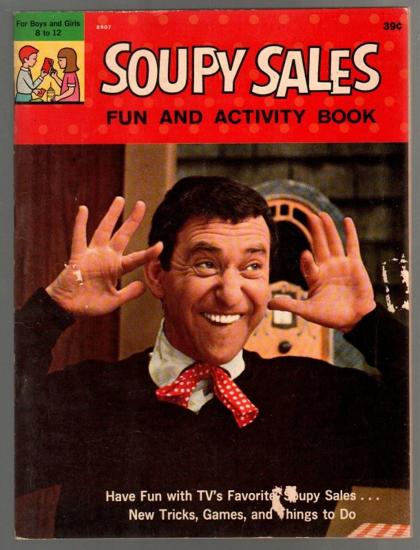 Soupy Sales Fun & Activity Book #8907 1965-photo cover-puzzles-games-VG