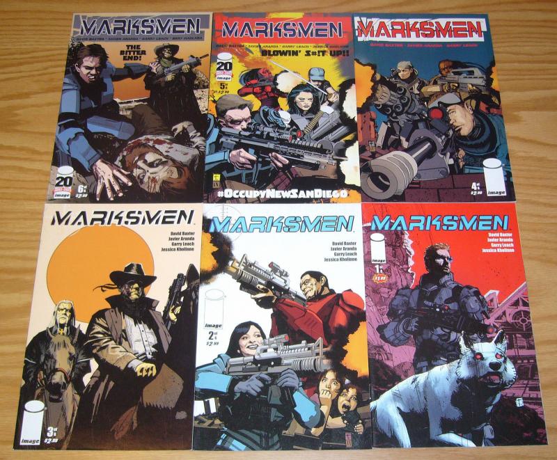 Marksmen #1-6 VF/NM complete series what happens when the world runs out of oil? 