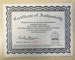 Chaos! Evil Ernie Depraved #1 Dynamic Forces Alternate Cover Bachalo & Townsend