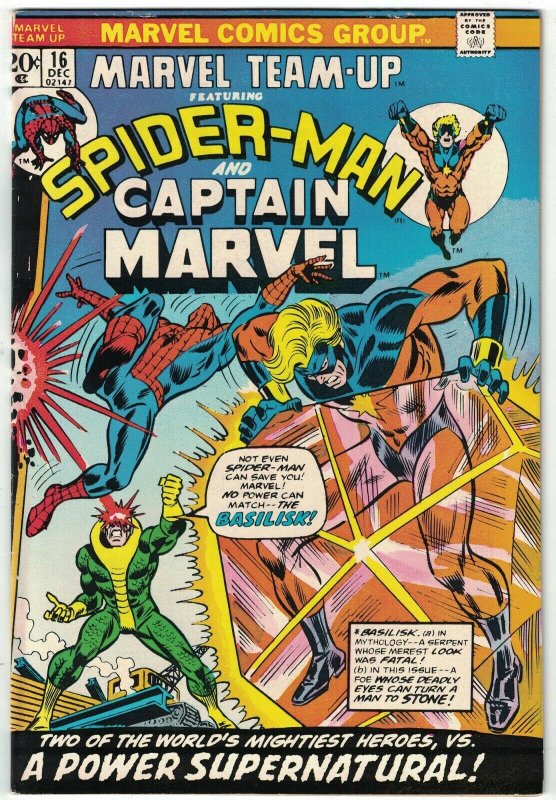 Marvel Team-Up #16 FN; Marvel | featuring Spider-Man and Captain Marvel