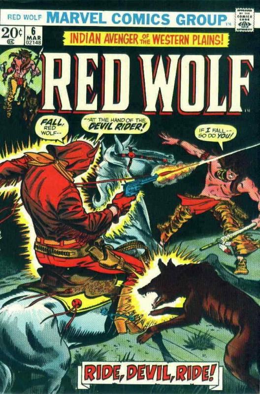 Red Wolf #6 VG; Marvel | low grade comic - save on shipping - details inside