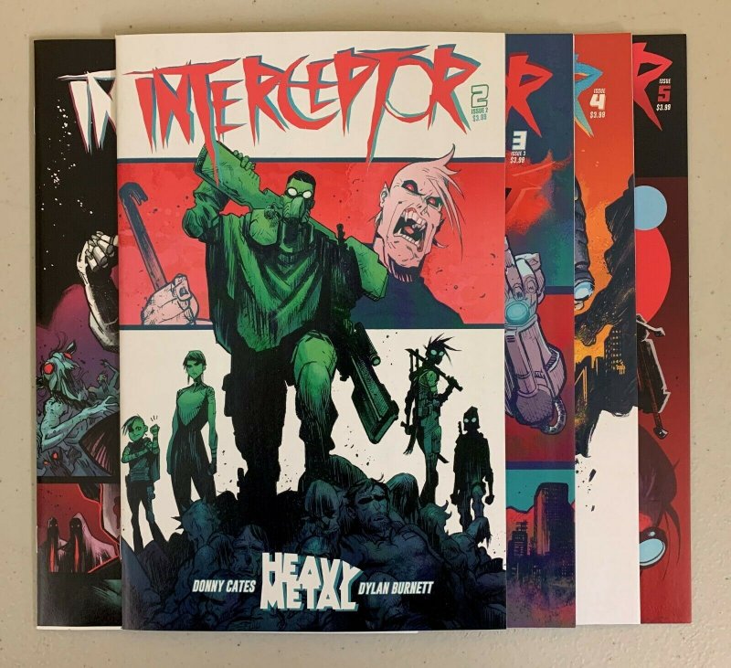 Interceptor #1-5 2015 Heavy Metal Early Donny Cates 8.5+ 