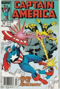 Captain America #343 (Jul-88) VF High-Grade Captain America