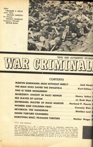 WAR CRIMINALS #1 Aug 1961 Adolph Eichman-Nazi torture cover