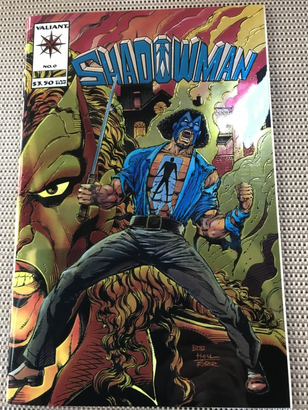 SHADOWMAN #0 : Valiant 1993 NM; Chrome wrap-Around Bob Hall cover