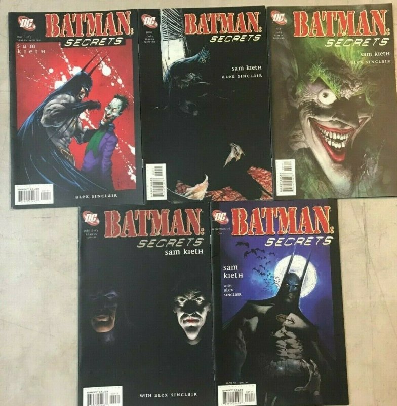 BATMAN SECRETS#1-5 VF/NM LOT 2006 SAM KIETH DC COMICS