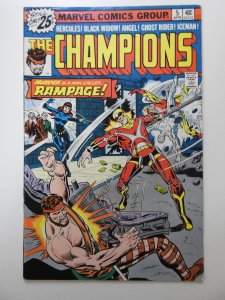 The Champions #5 (1976) Enter: Rampage! MVS Intact! Sharp Fine Condition!