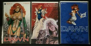 Dawn 3PC LOT #1-3 Joseph Michael Linsner Art (VF/NM 9.0) 1995
