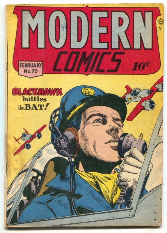 Modern Comics #70 1948- BLACKHAWK- Torchy by Bill Ward VG+ 