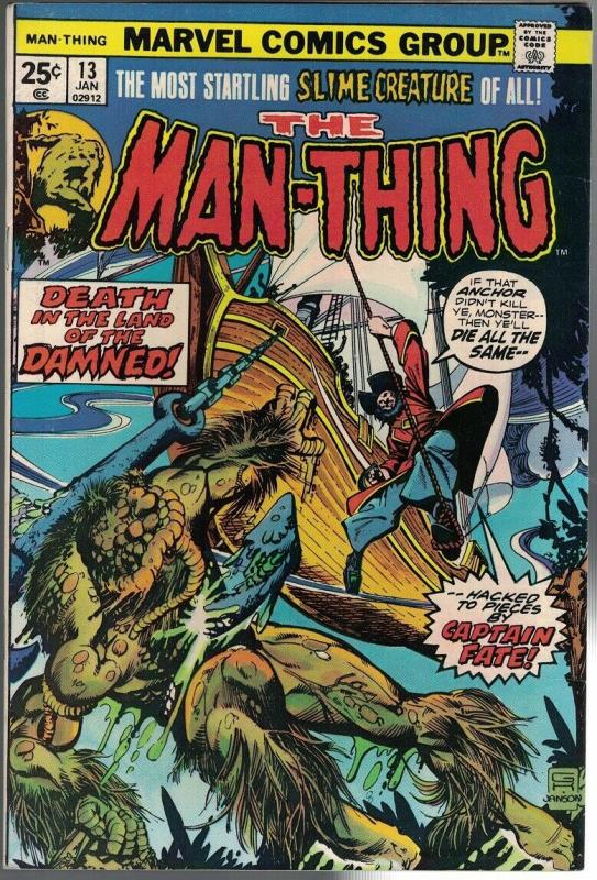 MAN THING (1974) 13 FN+ Jan. 1975