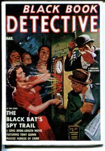 Black Book Detective 3/1940-reprint-Hanos-5 X &-Black Bat's Spy Trail-VF