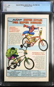 SPECIAL EDITION SPIDER-MAN VS THE HULK #NN 1979 MARVEL CGC 9.8 WHITE PAGES 7009