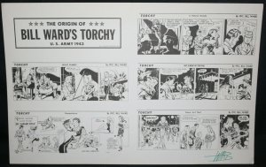The Origin of Bill Ward's Torchy U.S. Army 1943 Print - Signed by Bill Ward