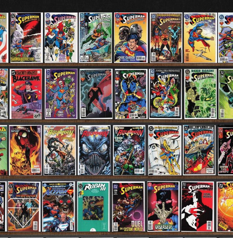 Huge Lot 150+ Comics with Superman, Aquaman, Justice League & More!