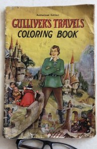 Gullivers travels - a coloring book 1936 rough/page ripped