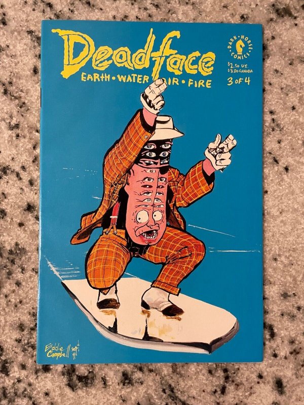 Deadface # 3 NM Dark Horse Comic Book Eddie Campbell 1992 Earth Water Air 4 J847