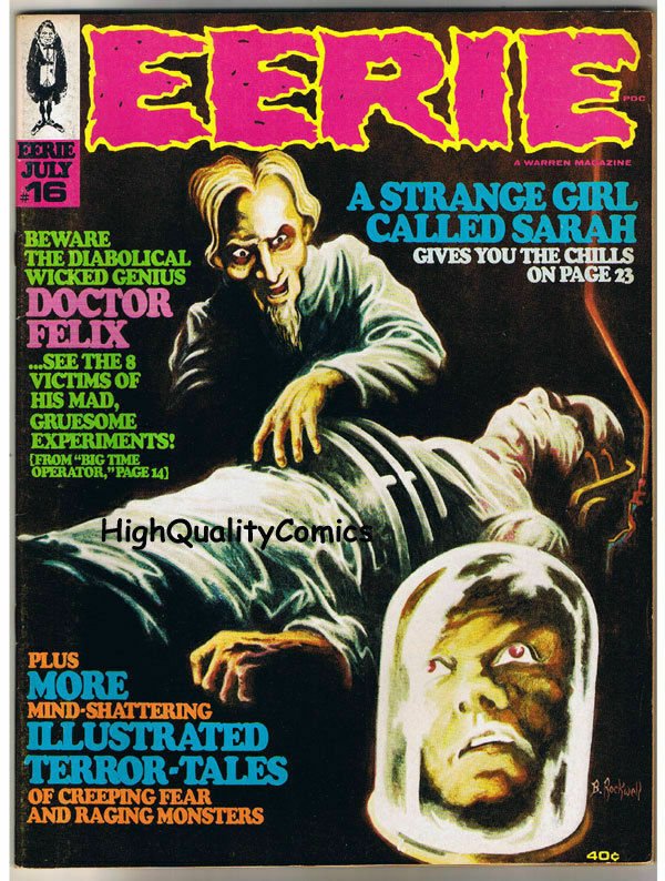 EERIE #16, FN, Warren, Craig,Alex Toth, Vampire, Evil, 1968, more in store